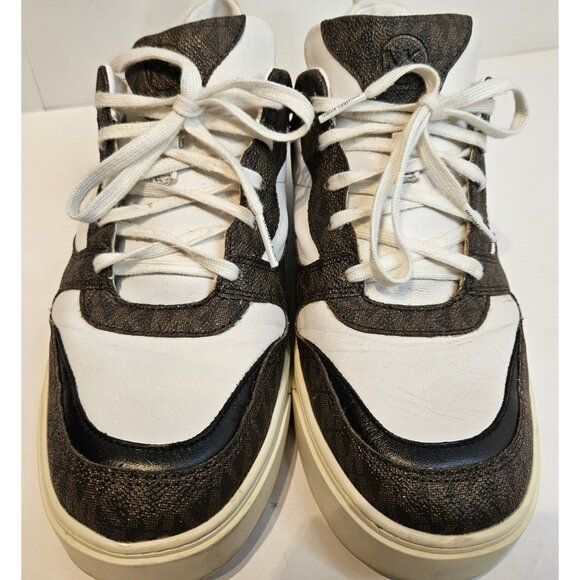 Michael Kors Baxter Sneakers Sz 8M Leather Designer Shoe - Picture 8 of 16